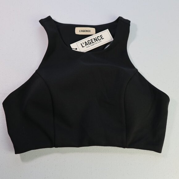 NEW L’AGENCE Racerback black  Core Bra NWT - Picture 1 of 9